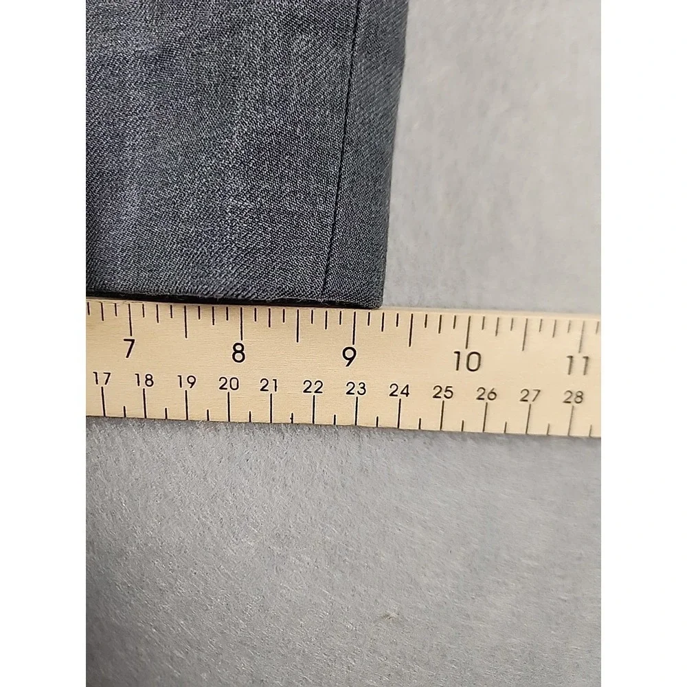 L.L. BEAN MEN'S GRAY 100% WOOL DRESS PANTS-38W BARELY WORN-LIGHTWEIGHT